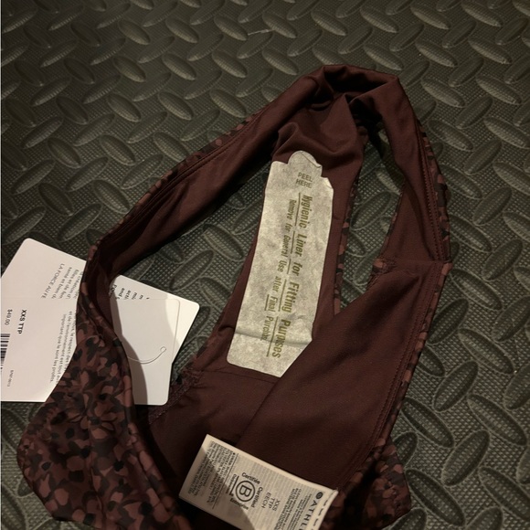 NWT ATHLETA Clean Medium Bikini Bottom IN Camo Flora Decadent Chocolate XXS - Picture 10 of 10